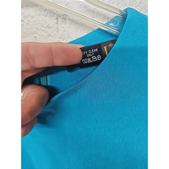 Vintage 100% Silk Womens Dress Size 6 Office Event Mature Luxury Midi M.X.I. - Picture 6 of 9